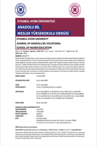 Journal of Anadolu Bil Vocational School of Higher Education