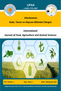 Uluslararası Gıda Tarım ve Hayvan Bilimleri Dergisi