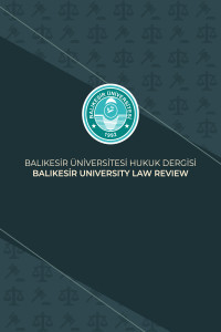 Balıkesir Üniversitesi Hukuk Dergisi