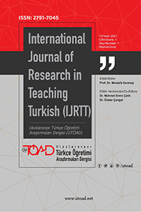 Uluslararası Türkçe Öğretimi Araştırmaları Dergisi