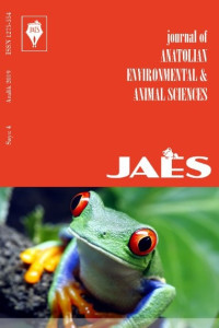 Journal of Anatolian Environmental and Animal Sciences
