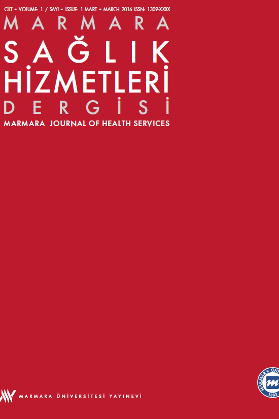 Marmara Sağlık Hizmetleri Dergisi