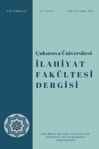 Çukurova University Journal of Faculty of Divinity