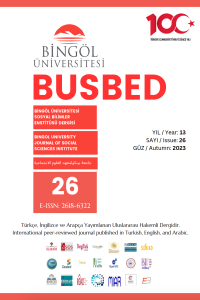 Bingöl Üniversitesi Sosyal Bilimler Enstitüsü Dergisi
