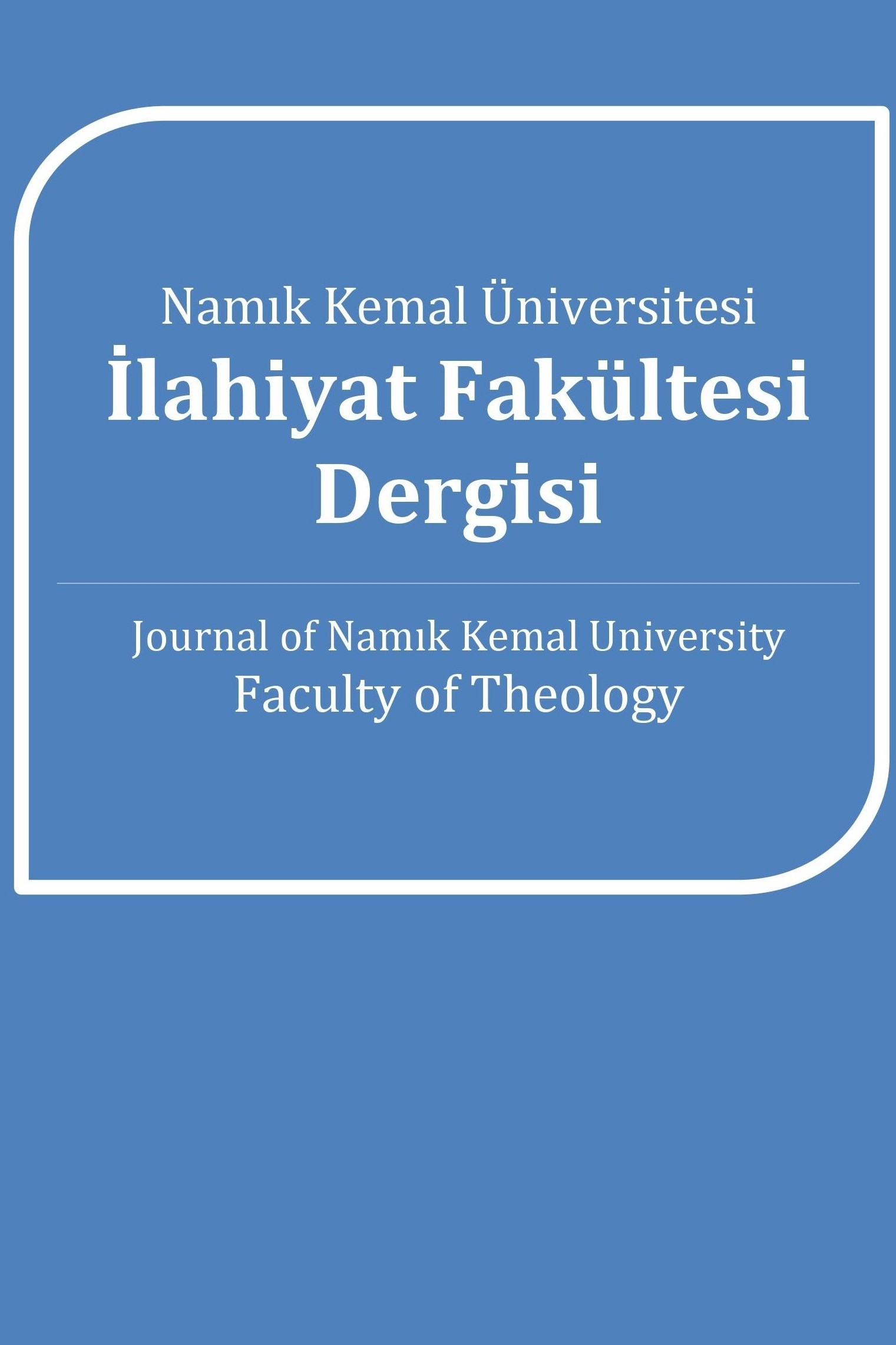 Journal of Namık Kemal University Faculty of Teology