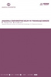 Anadolu Üniversitesi Bilim Ve Teknoloji Dergisi - B Teorik Bilimler