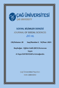Çağ Üniversitesi Sosyal Bilimler Dergisi