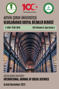 Artvin Çoruh Üniversitesi Uluslararası Sosyal Bilimler Dergisi