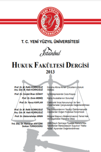 İstanbul Yeni Yüzyıl Üniversitesi Hukuk Fakültesi Dergisi