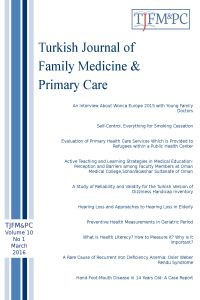 Turkish Journal of Family Medicine and Primary Care