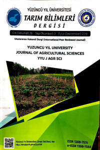 Yuzuncu Yıl University Journal of Agricultural Sciences