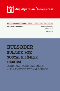 Journal of Social Sciences of Bulanık Vocational School