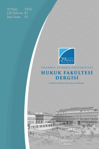 İstanbul 29 Mayıs University Law Review