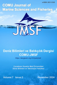 Çanakkale Onsekiz Mart University Journal of Marine Sciences and Fisheries